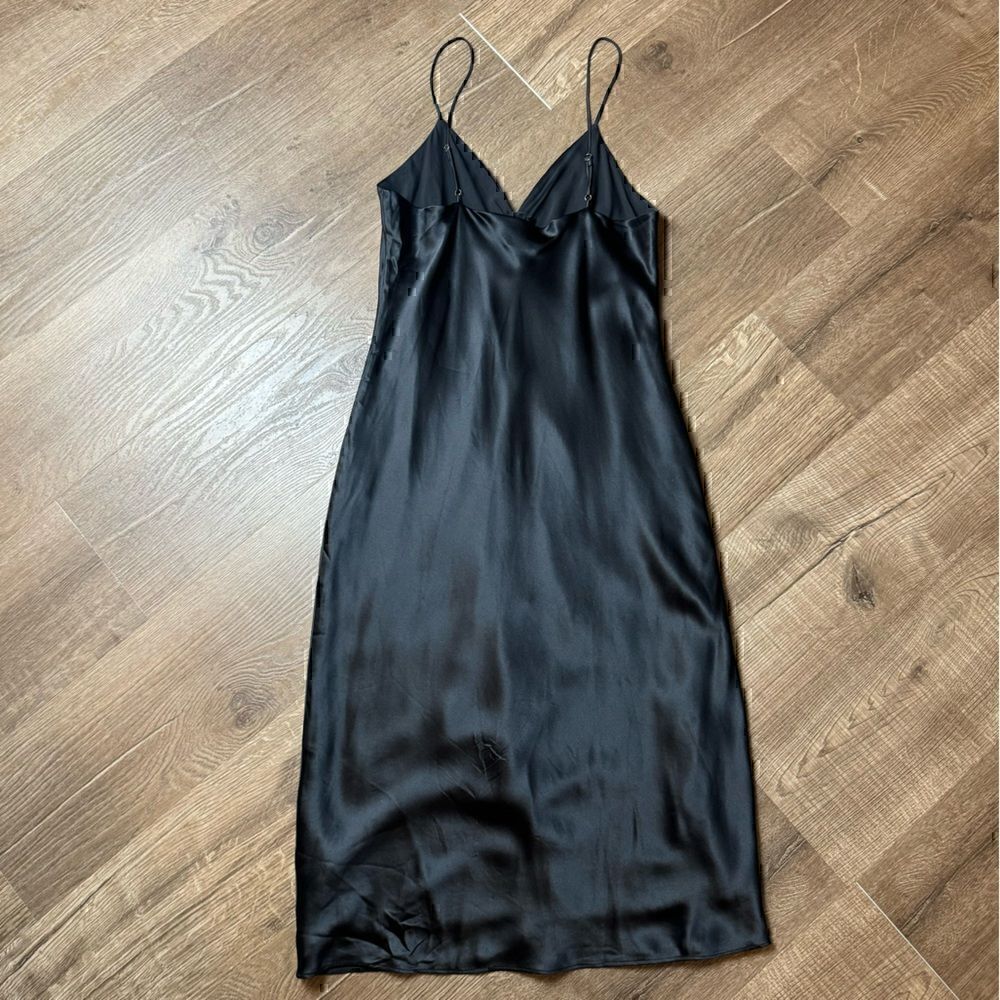 Cami NYC Black Silk Midi Slip Dress - Picture 11 of 14